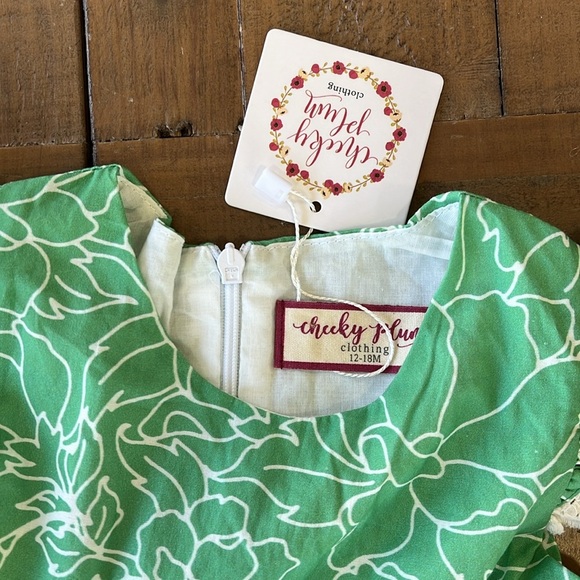 Cheeky plum Myra spruce floral eyelet Christmas dress nwt - Picture 5 of 8